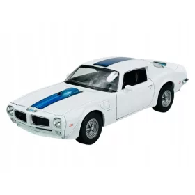    WELLY 1972 PONTIAC FIREBIRD TRANS AM WHITE 1:24 НОВ МЕТАЛЕН МОДЕЛ 24075