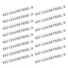    15 ВЕЖДИ ЗА ДИСПЛЕЙ НА ЦЕНИ, КУБОВА ПОСТАВКА ЗА БРОЙ, ПЛАСТМАСОВ ЕТИКЕТ ЗА ЦЕНИ D