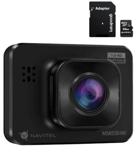  Комплект видеорекордер Navitel MSR550 + MicroSD карта GOODRAM 64GB