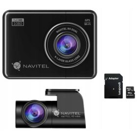    Комплект двоен видеорекордер Navitel R9 + GOODRAM 64GB MicroSD карта