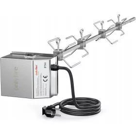    ONLYFIRE ЕЛЕКТРИЧЕСКИ ВЪРТЯЩ ШИШ 220-240V 100cm 4x ШИША