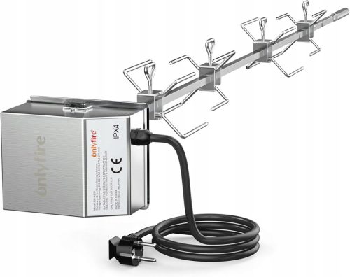  ONLYFIRE ЕЛЕКТРИЧЕСКИ ВЪРТЯЩ ШИШ 220-240V 100cm 4x ШИША