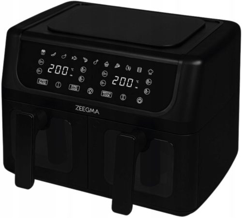  ДВОЕН 9L ЕЪР ФРИТЮРНИК ФРИТЮРНИК 1700W ЧЕКМЕДЖЕ x2