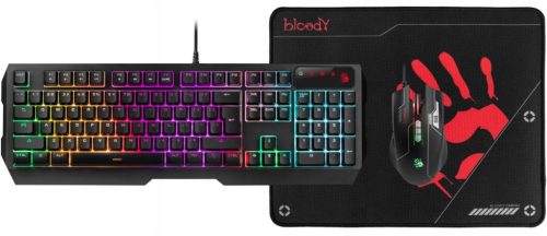  Клавиатура + мишка + подложка A4TECH BLOODY USB B1700 Bloody Bundle