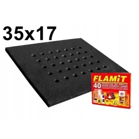    Чугунена решетка за камина, камина, конични отвори, 35x17CM, 12MM