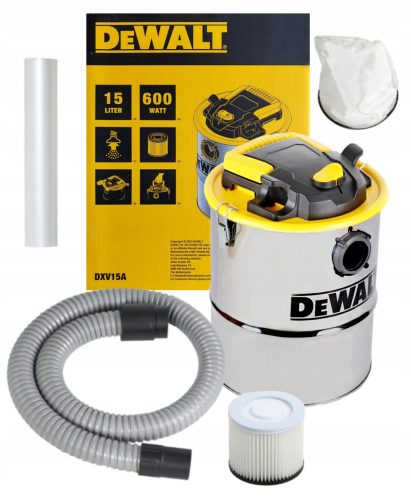  Прахосмукачка за камина DeWalt DXV15A 600W 15L