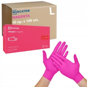  Нитрилни ръкавици Nitrylex Magenta 100 бр