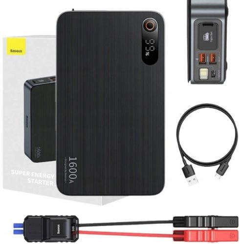  Baseus Super Energy Pro Car Jump Starter 16000mAh Powerbank Стартиране на двигателя