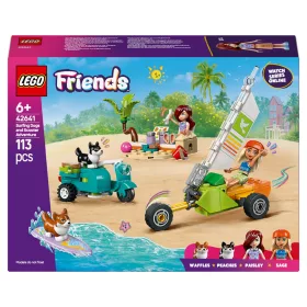    LEGO Friends 42641 Приключение с кучета сърф и тротинетка