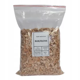    Дървени стърготини за опушване Опушване Букова дървесина Елша Клас 10 / 4 ЛИТРА / 1 КГ