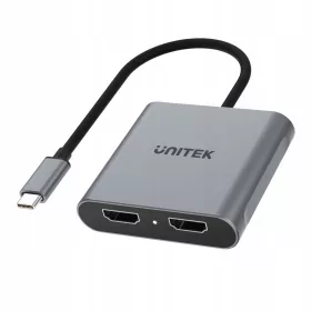  UNITEK АДАПТЕР USB-C КЪМ 2X HDMI, 4K 60HZ MST
