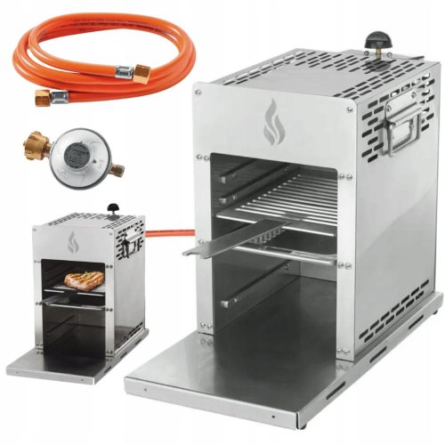  Високотемпературен ГАЗОВ ГРИЛ за пържоли WALTER 800°C