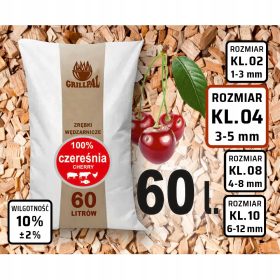    Сух чипс за опушване 100% ЧЕРЕША 15 кг/60 литра, сертификат Клас 04