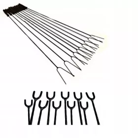    ВИЛИЦИ ЗА ЛАГЕРЕН ОГЪН 100см 10бр + опори за вилици