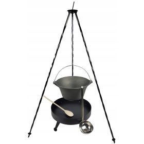    Чугунен казан 8 L КАМИНА 40 Триножник черпак