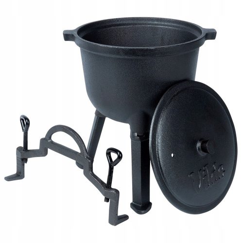  Казан за лагерен огън VILDE CAST IRON 4L, ловен казан, унгарска скара