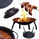  STEEL GARDEN FIRE PITCH КОТЕЛ ГРИЛ КУПА ЗА ДЪРВА 55 СМ