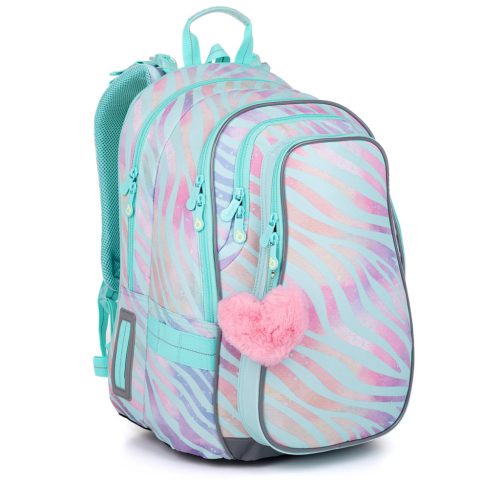 Ученическа раница Topgal LYNN 25007 в тюркоазено и розово