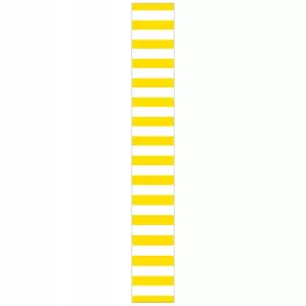    PVC етикети за коледна елха 25x220 мм 250 броя жълти ивици