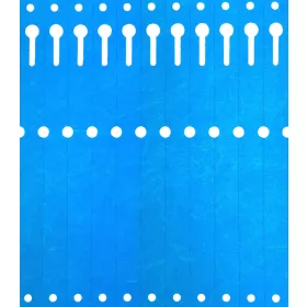    Етикети Tyvek 12.7x160 мм плисирани 2500 бр. сини