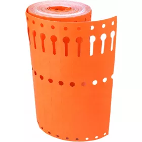    Етикети Tyvek 17x220 мм ролка 1000 броя оранжеви