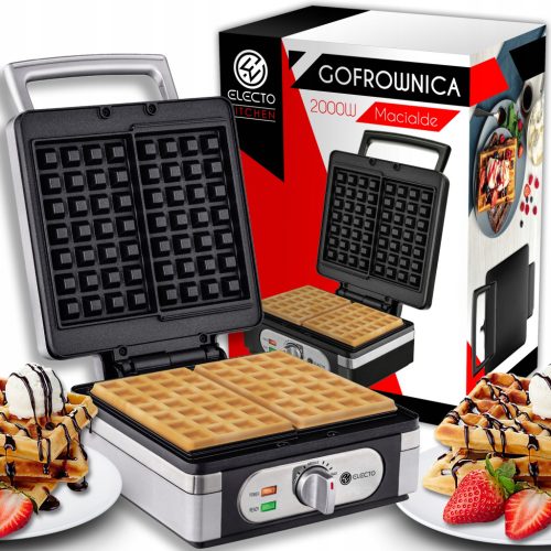  Гофретник Electo Bella-J-1640 2000 W сребристосив