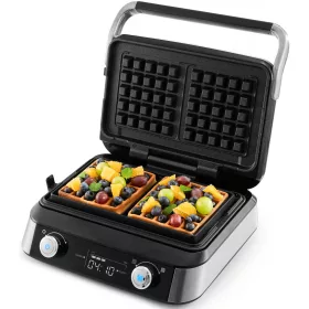    Гофретник Yoer 2 LARGE WAFFLES +4 автоматични програми +Регулиране на хрупкавостта