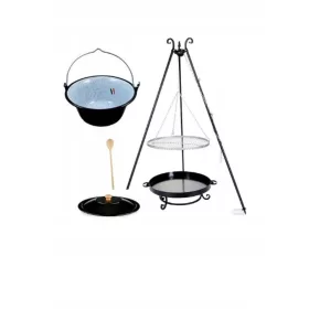    Решетка за скара 60 Статив кован казан 25 капак