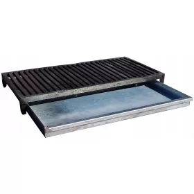    Чугунена решетка за камина на крака скара 28 х 53 см