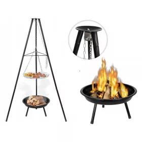    Голяма градинска скара Трипод Fire Pit 2в1