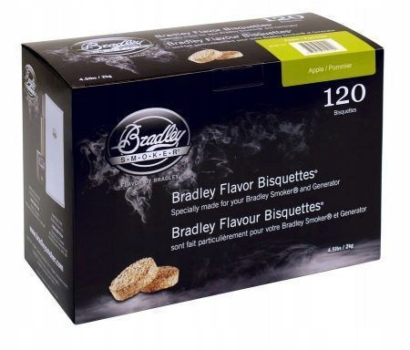  Bradley Smokehouse Брикети с вкус на ябълка 120 бр Apple/Pommier