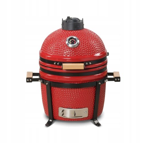  Керамична скара на дървени въглища Kamado Bono 34см MINIMO червено BBQ