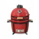  Керамична скара на дървени въглища Kamado Bono 34см MINIMO червено BBQ