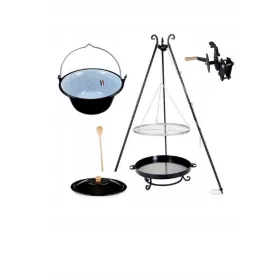    XXL МАКАРА ЗА СКАРА И РЕШЕТКА от неръждаема стомана 70 см + КАН 8 Л