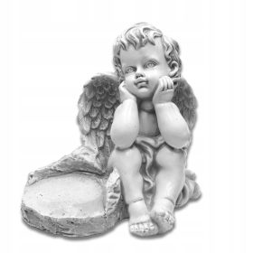   Фигурка за гроб "Ангел" от гипс - изящна градинска украса