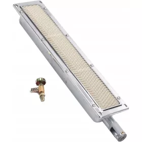    ИНФРАЧЕРВЕНА СТРАНИЧНА ГОРЕЛКА КЕРАМИЧНА ЗА ГАЗОВ ГРИЛ 57 Х 9,5 СМ