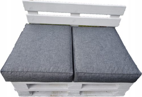  Възглавница за седалка за комплект ONE EURO PALLET 2 броя 80 x 60 сребро 23
