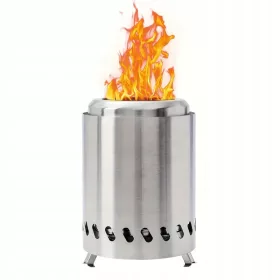    Преносима камина, стоманено огнище на пелети, дърва