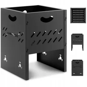    Сгъваема преносима градинска огнище 30 x 30 x 40 см