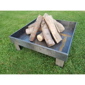    Градинска камина 70х70см ламарина 2мм градинска скара лагерен огън