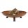  Камина Corten дълбоки крака + дръжки 80см