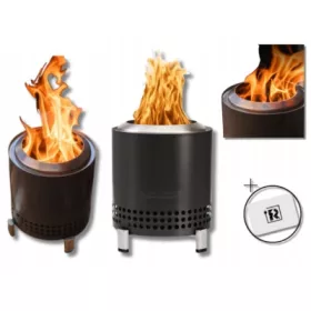    Огнище със стойка от неръждаема стомана за къмпинг, преносимо + БЕЗПЛАТНО