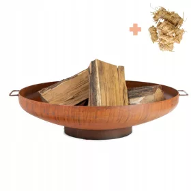    Градинско огнище с дръжки Corten Steel Deep Fire Bowl 100 cm Gri