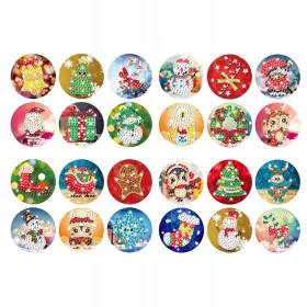    2 КОМПЛЕКТА САМОЗАЛЕПВАЩИ КОЛЕДНИ ЕТИКЕТИ ЗА ДЕКОРАЦИЯ И ОПАКОВКА