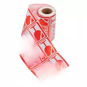    Етикети за предупреждение за чупливи опаковки и доставка (червени)