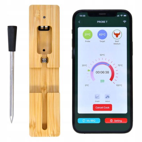  Интелигентен Bluetooth термометър за месо