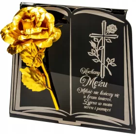   Вечен фенер за гроб с гравирана акрилна основа и възможност за персонализация