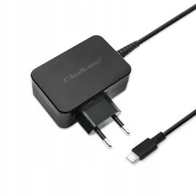    Зарядно за стена Qoltec 51024 65W 5-20V 3-3.25A USB-C PD, черно