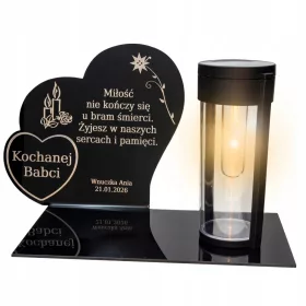   Соларен Вечен Фенер с Персонализирана Подложка за Гробище
