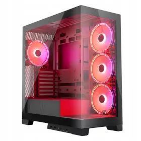    Кутия MODECOM AT-SPACE-PG-10-000000-0002 Midi Tower, черна